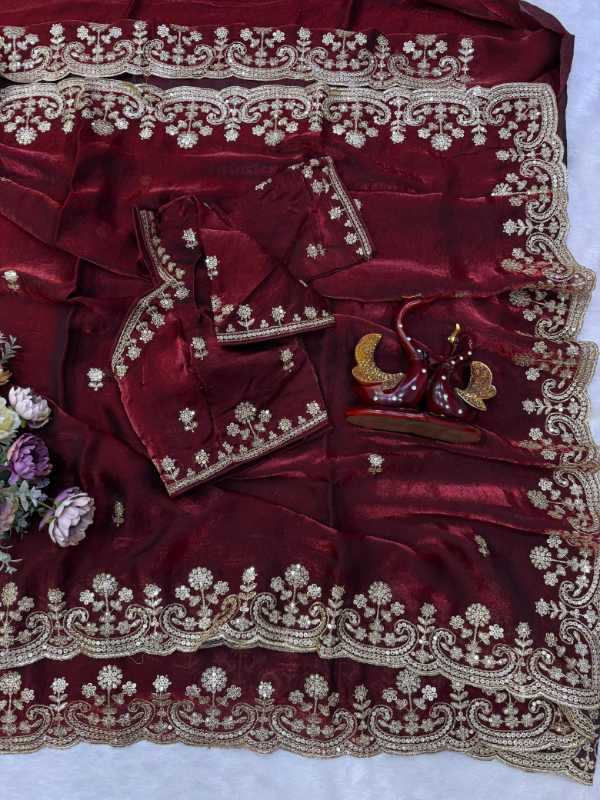 Space Silk Sequence Saree