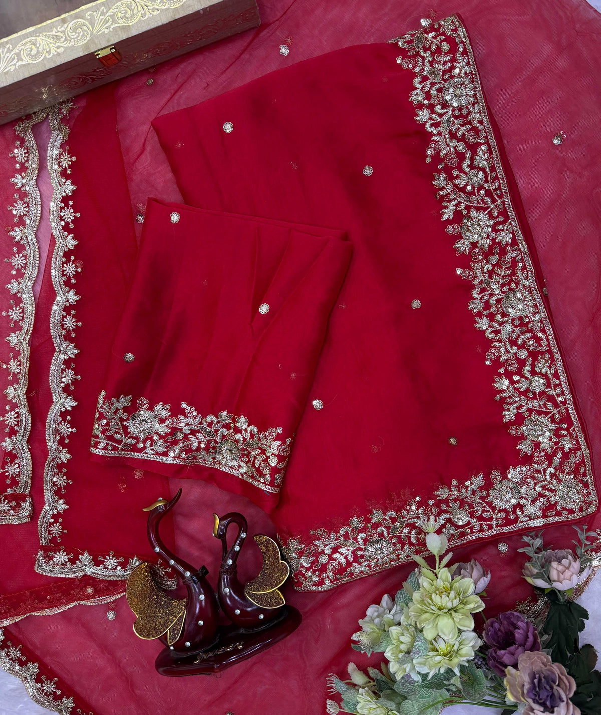 Rangoli Silk Sequin Saree