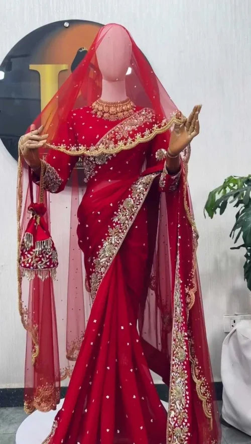 Rangoli Silk Sequin Saree