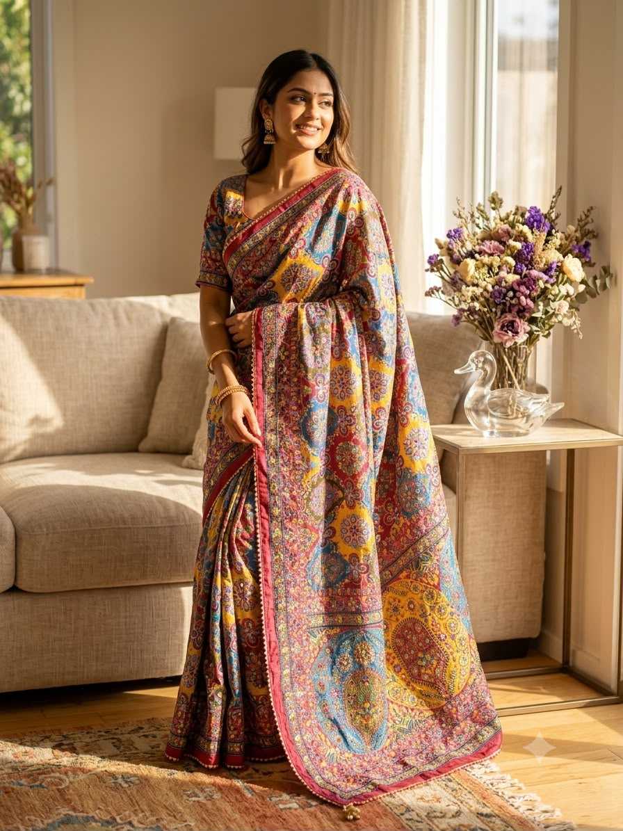 Chinon Silk Designer Saree 5639