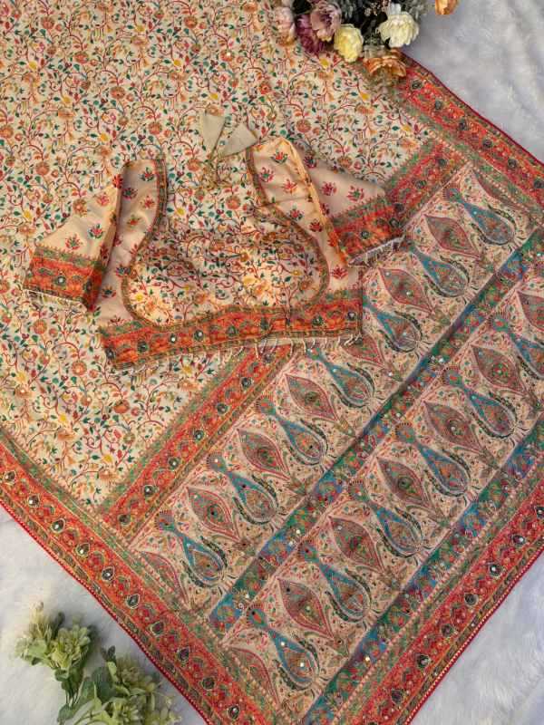 Soft Chinon Printed Saree