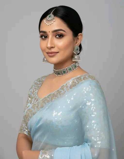 Chiffon Sequence Saree
