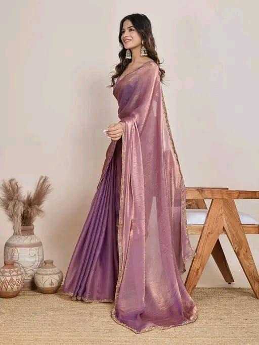 Twill Net Designer Saree