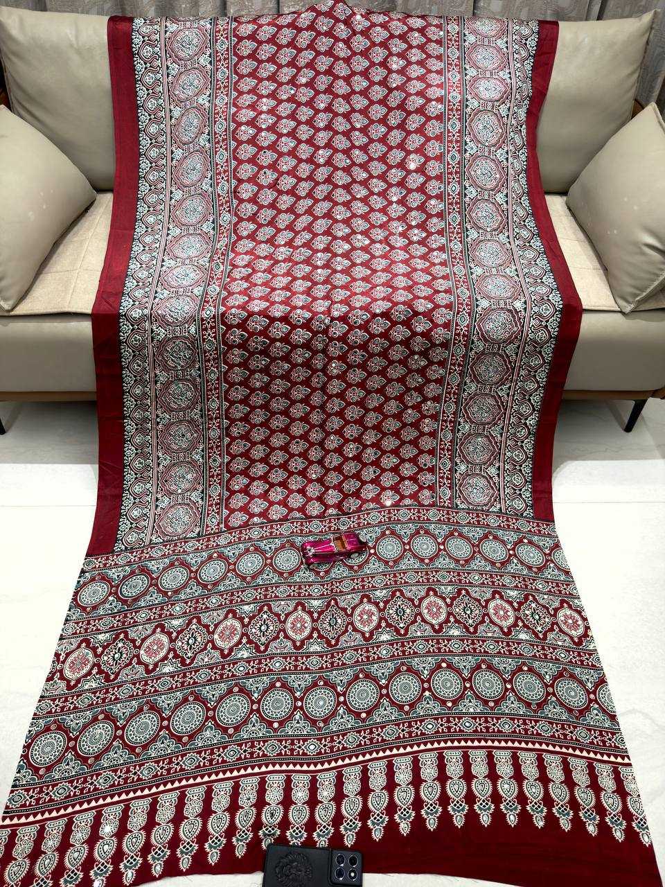 Satin Silk Printed Saree