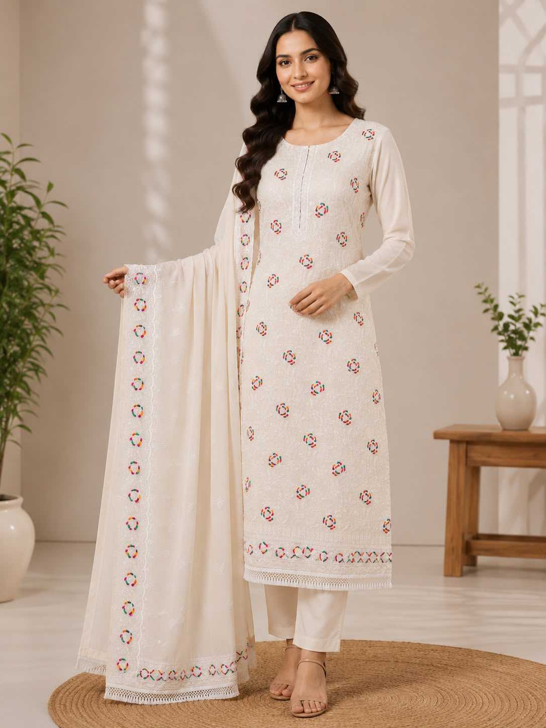 Chanderi Soft Ladies Suit