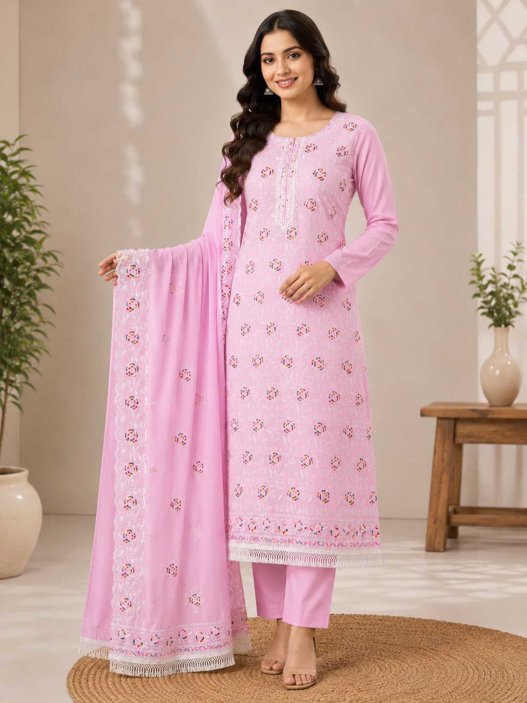 Chanderi Soft Ladies Suit