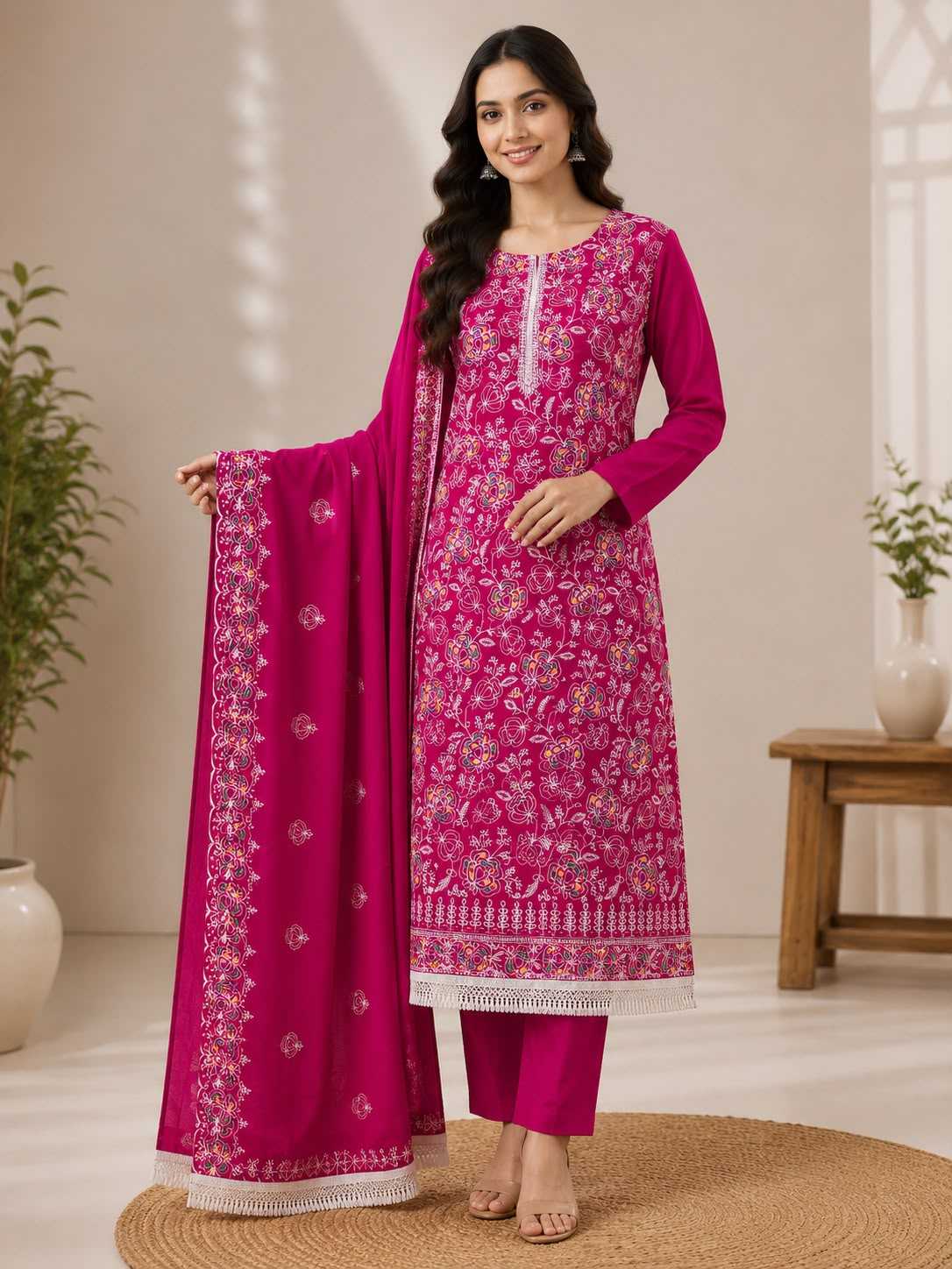 Chanderi Soft Ladies Suit