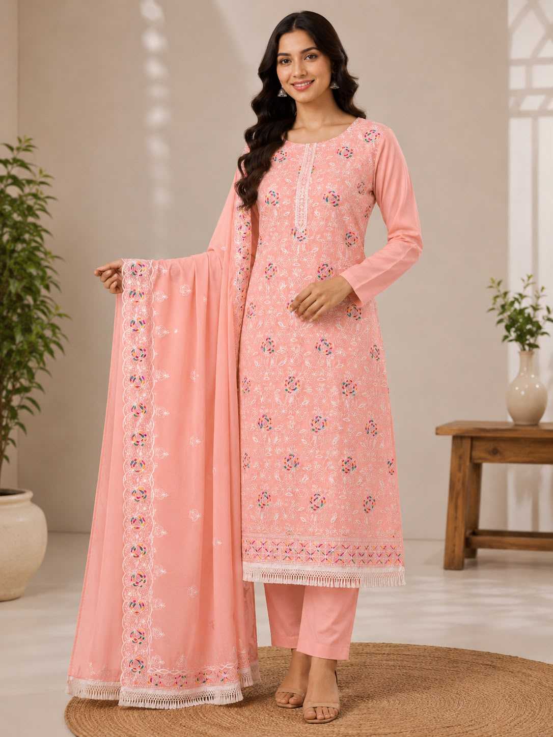 Chanderi Soft Ladies Suit