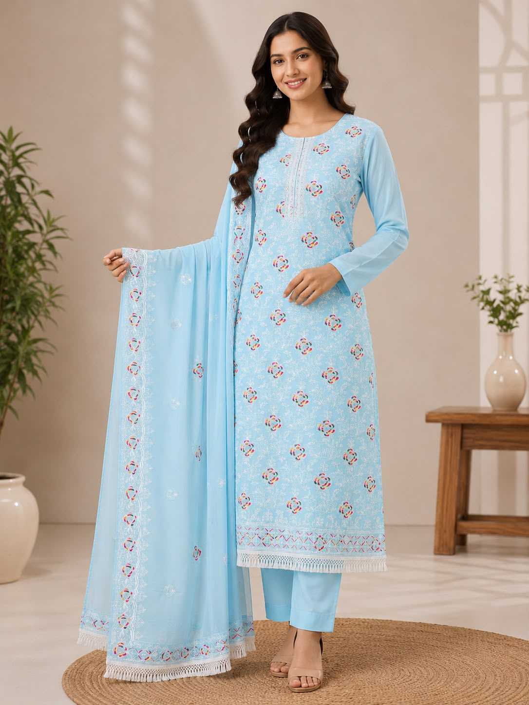 Chanderi Soft Ladies Suit