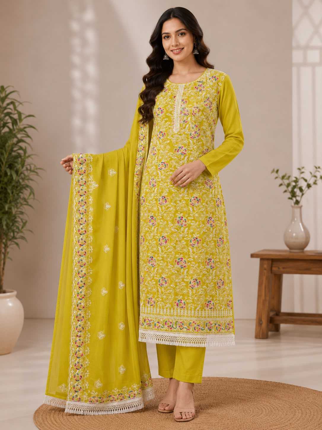 Chanderi Soft Ladies Suit