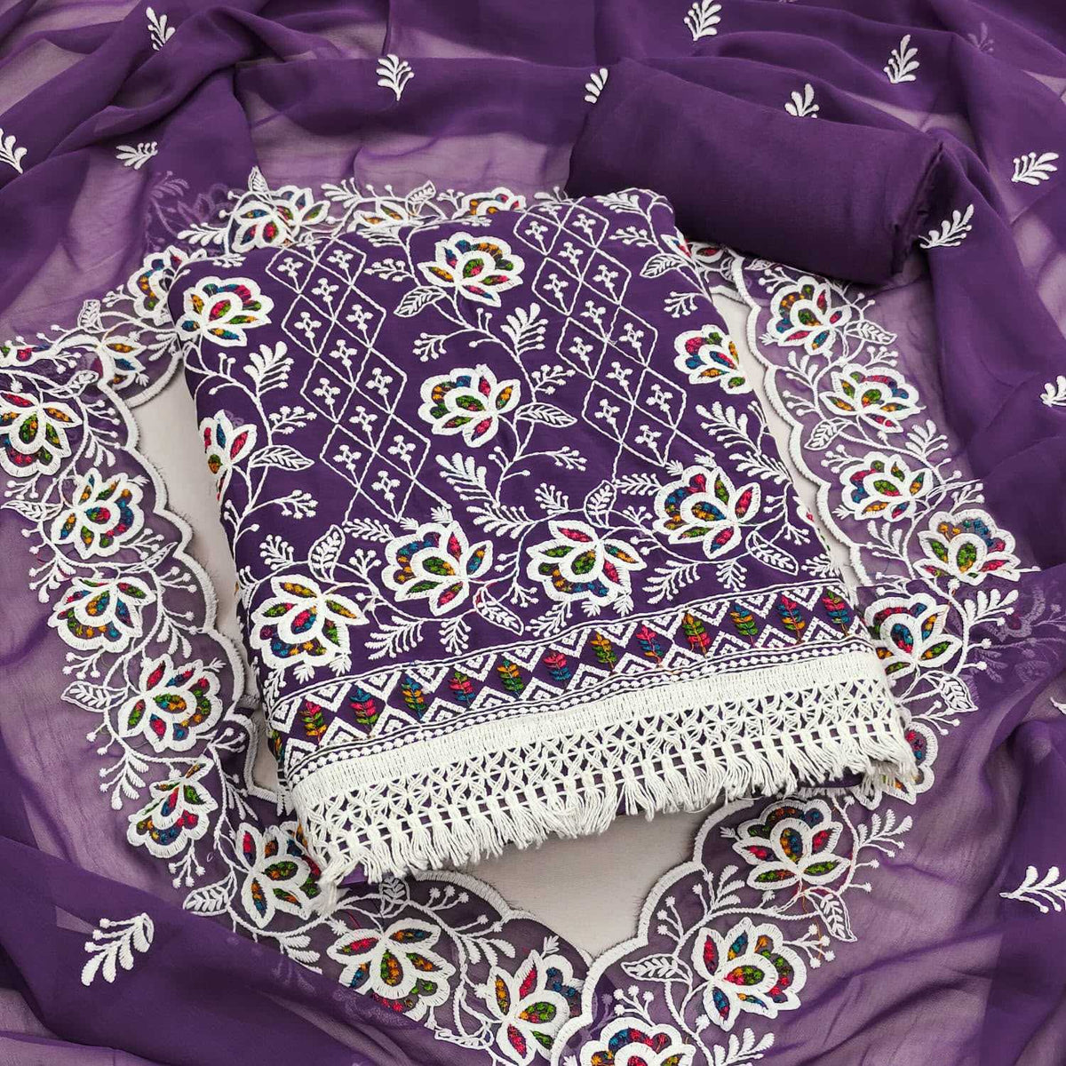 Georgette Embroidery Suit