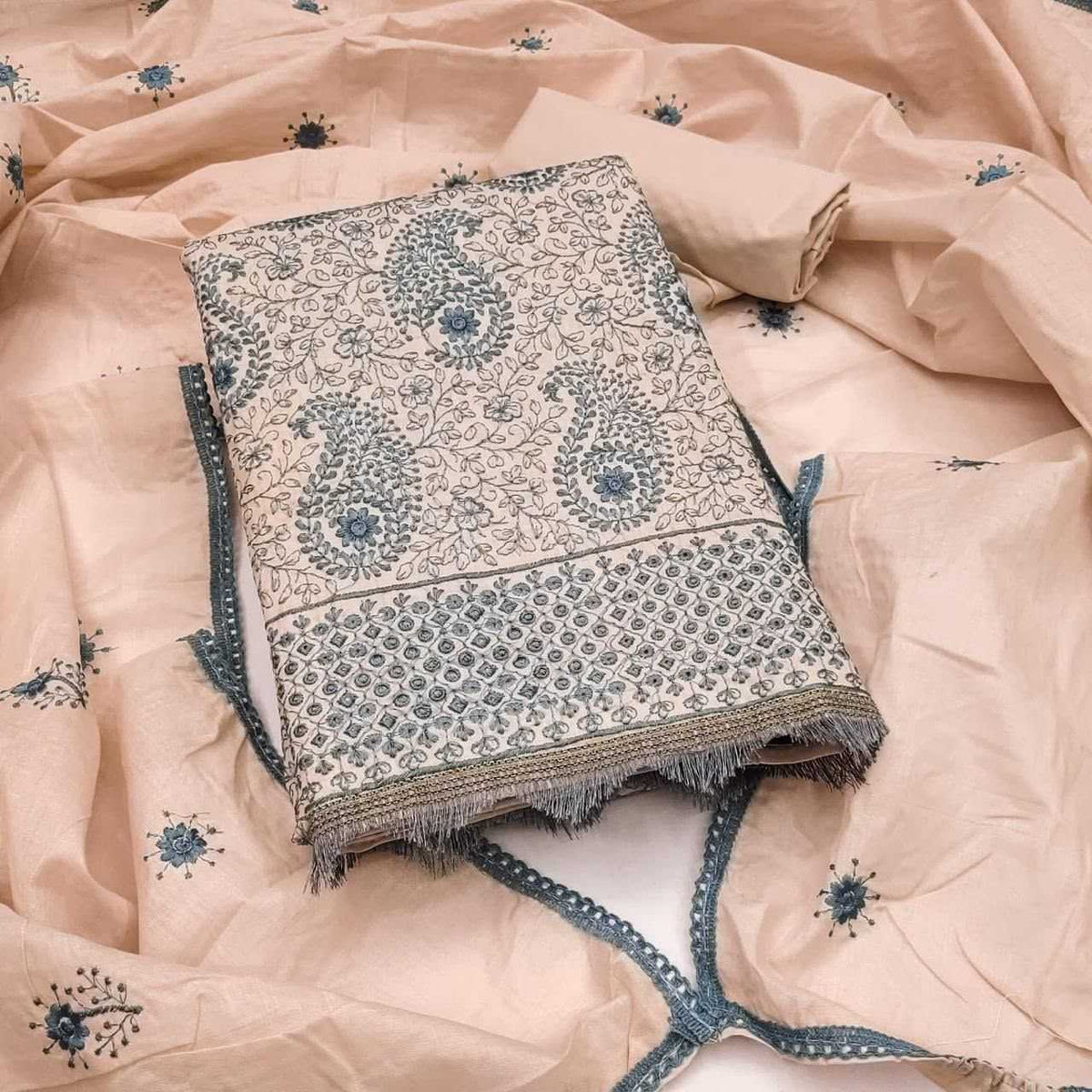 Cotton Embroidery Suit