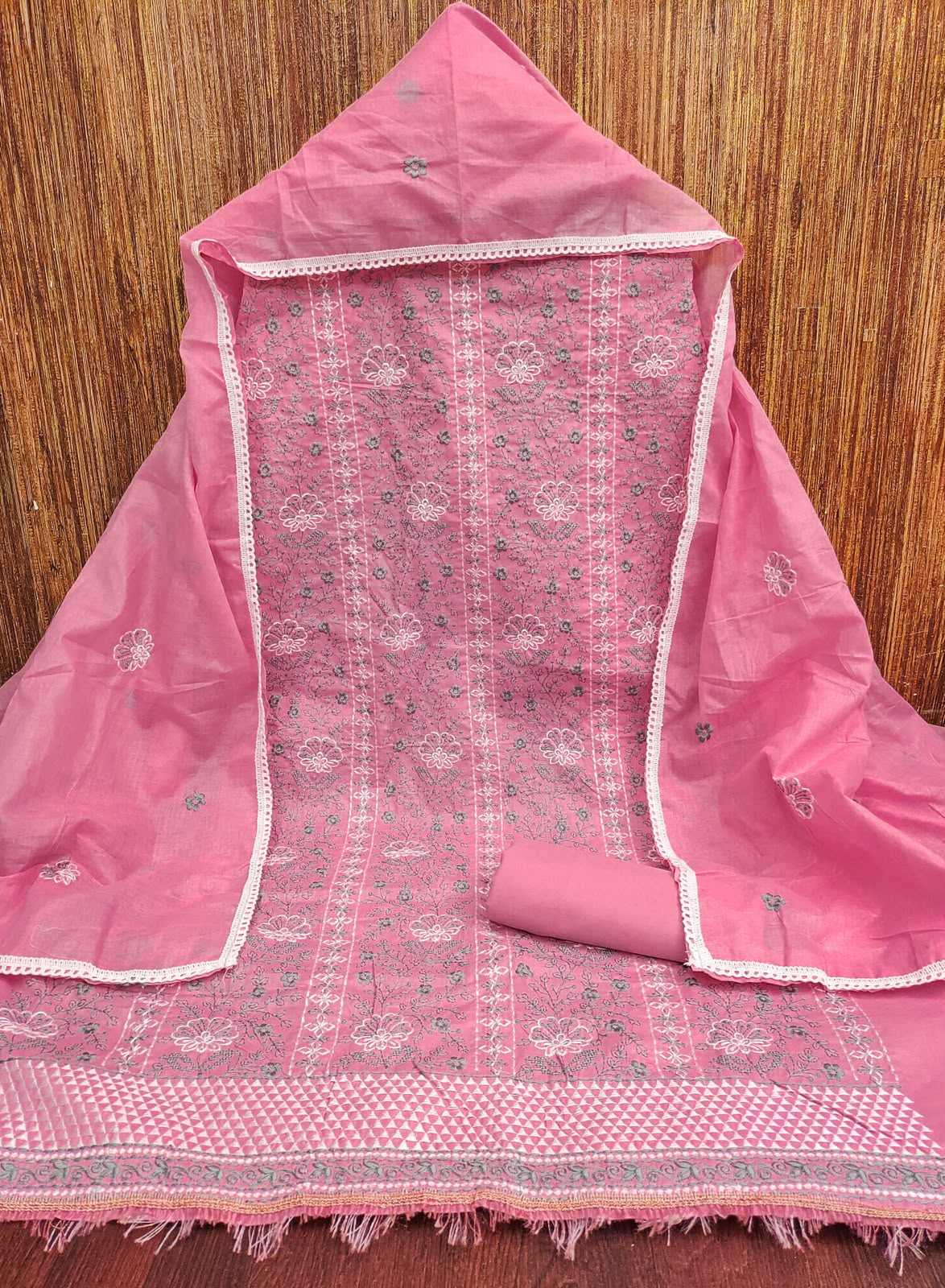 Cotton Suit in Pink