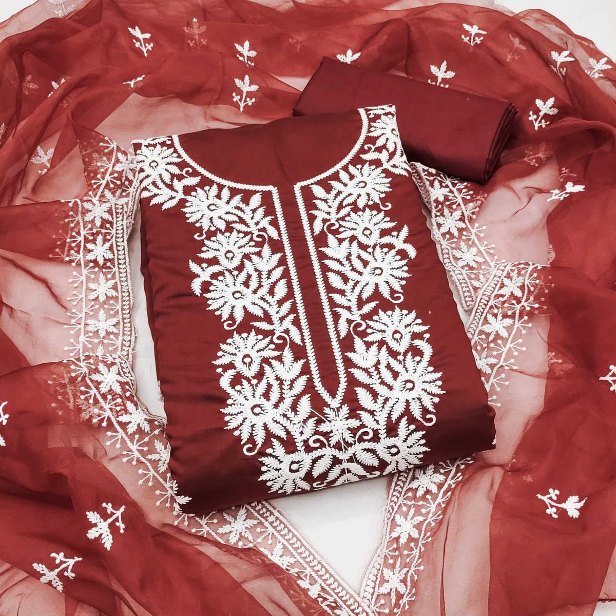 Heavy Roman Silk Ladies Suit