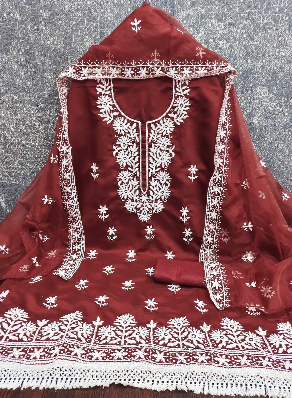 Heavy Roman Silk Ladies Suit