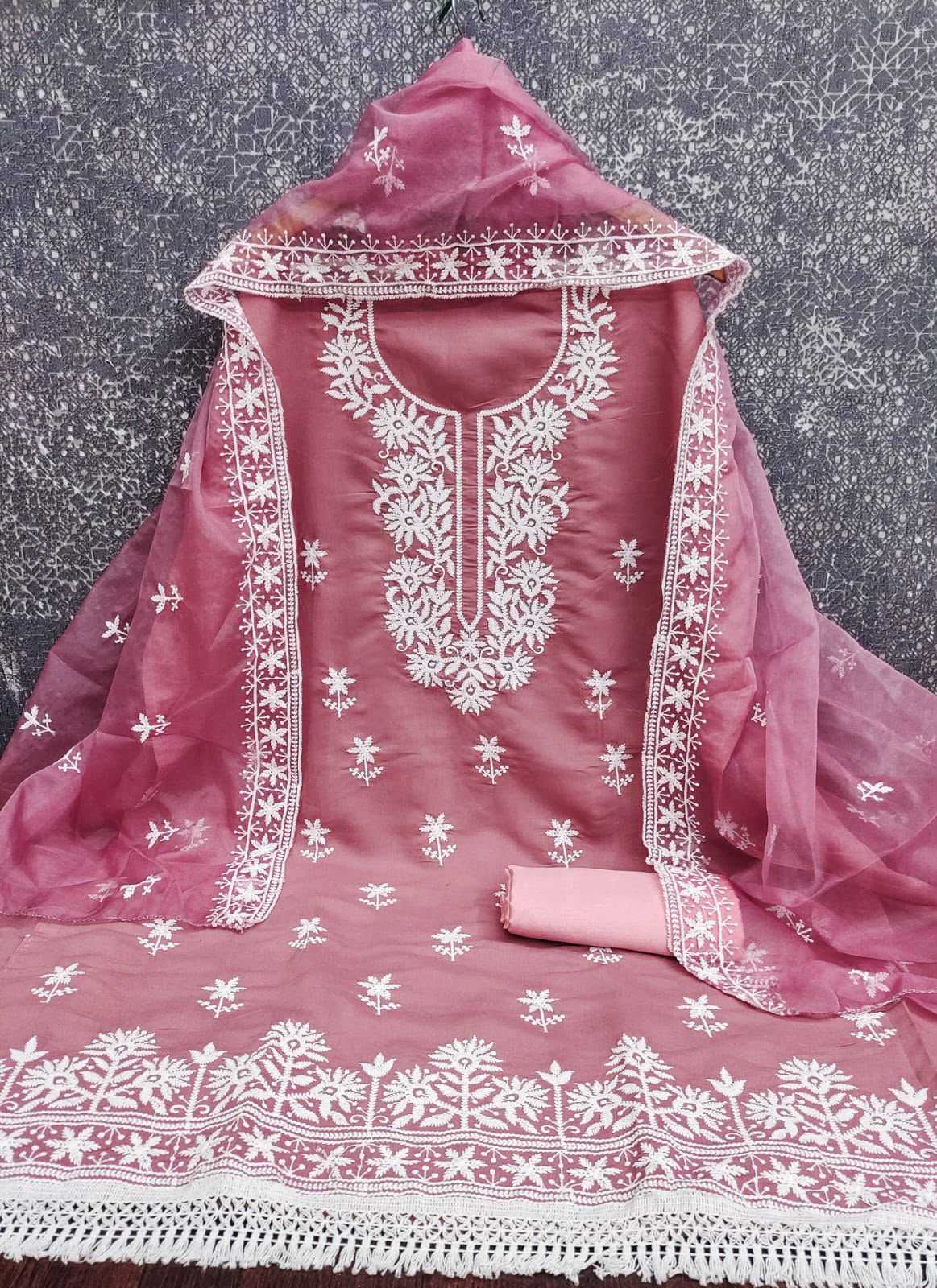 Heavy Roman Silk Ladies Suit