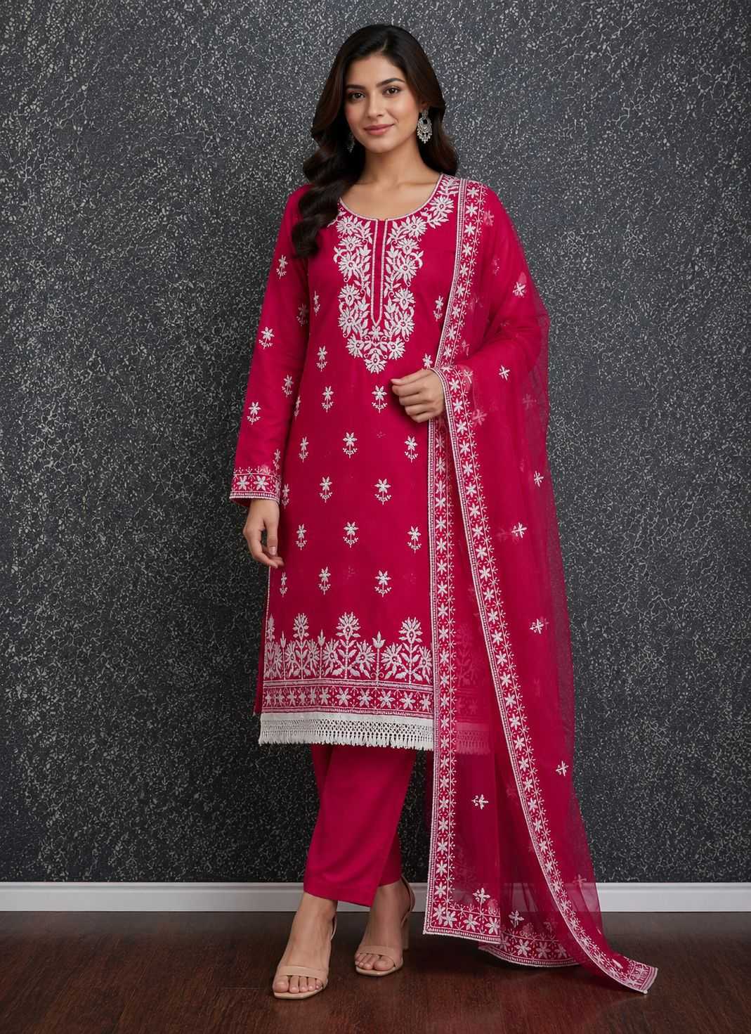 Heavy Roman Silk Ladies Suit