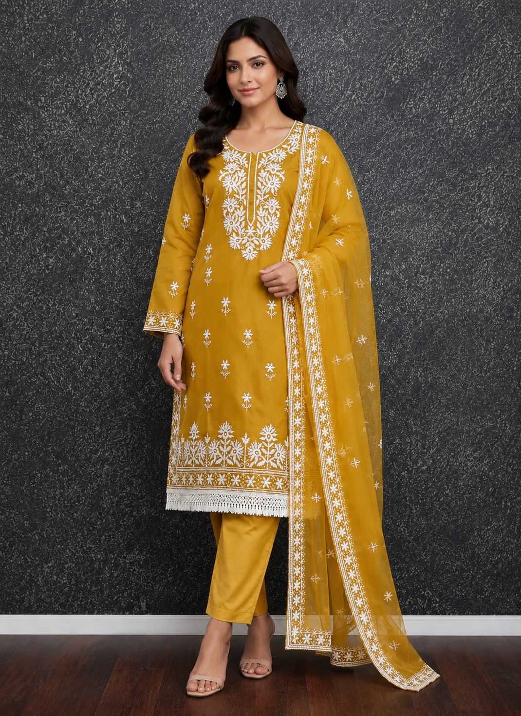 Heavy Roman Silk Ladies Suit