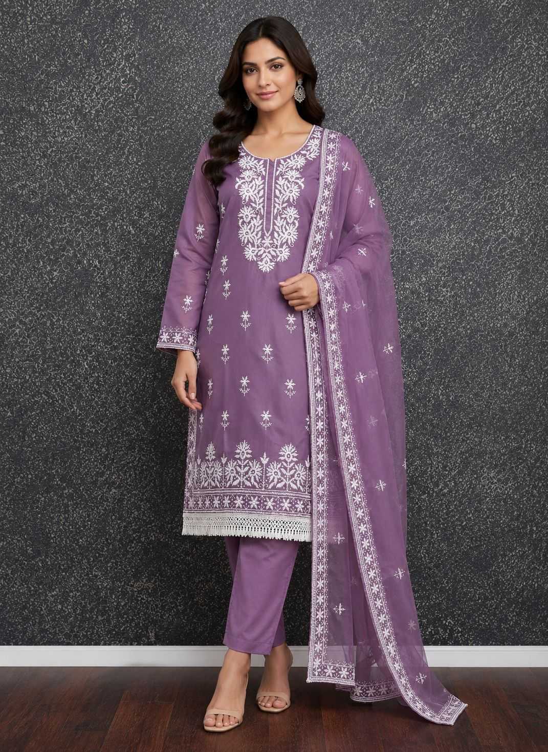 Heavy Roman Silk Ladies Suit