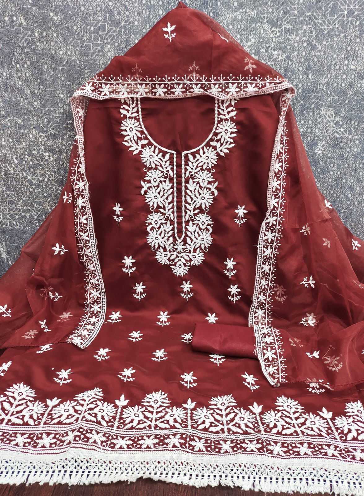 Heavy Roman Silk Ladies Suit
