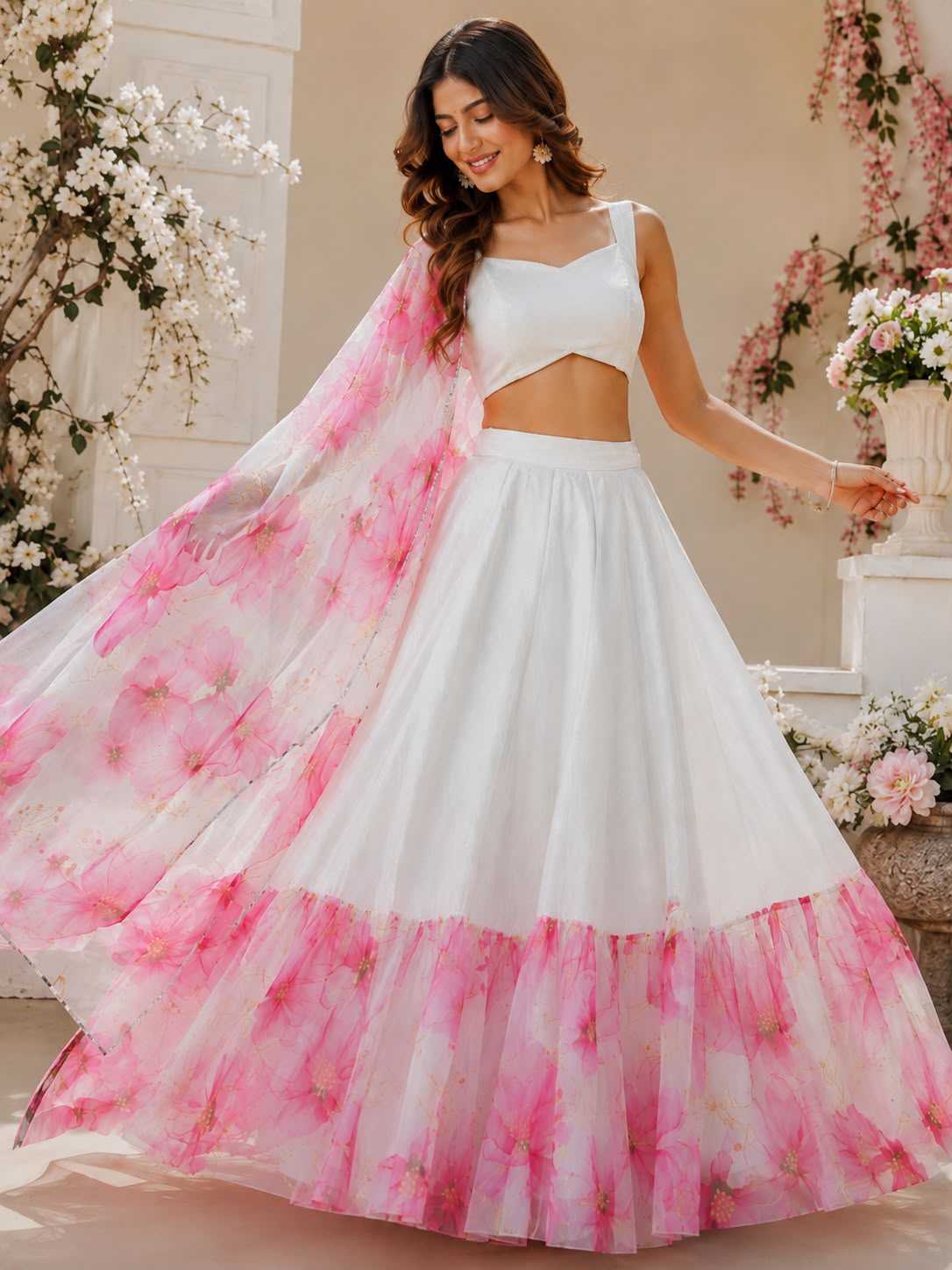 Organza Silk Designer Lehenga