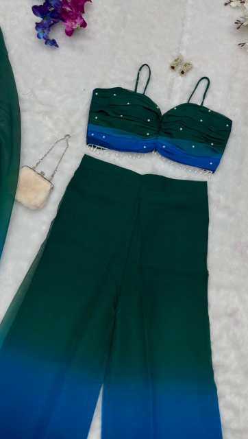 Georgette Palazzo Suit