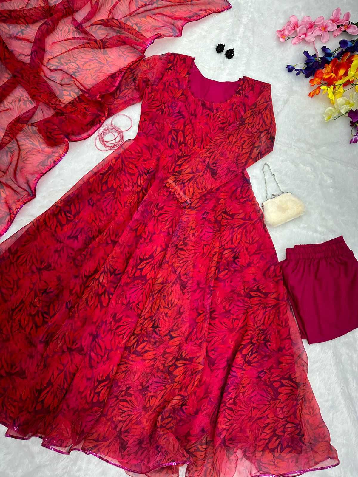 Georgette Printed Gown