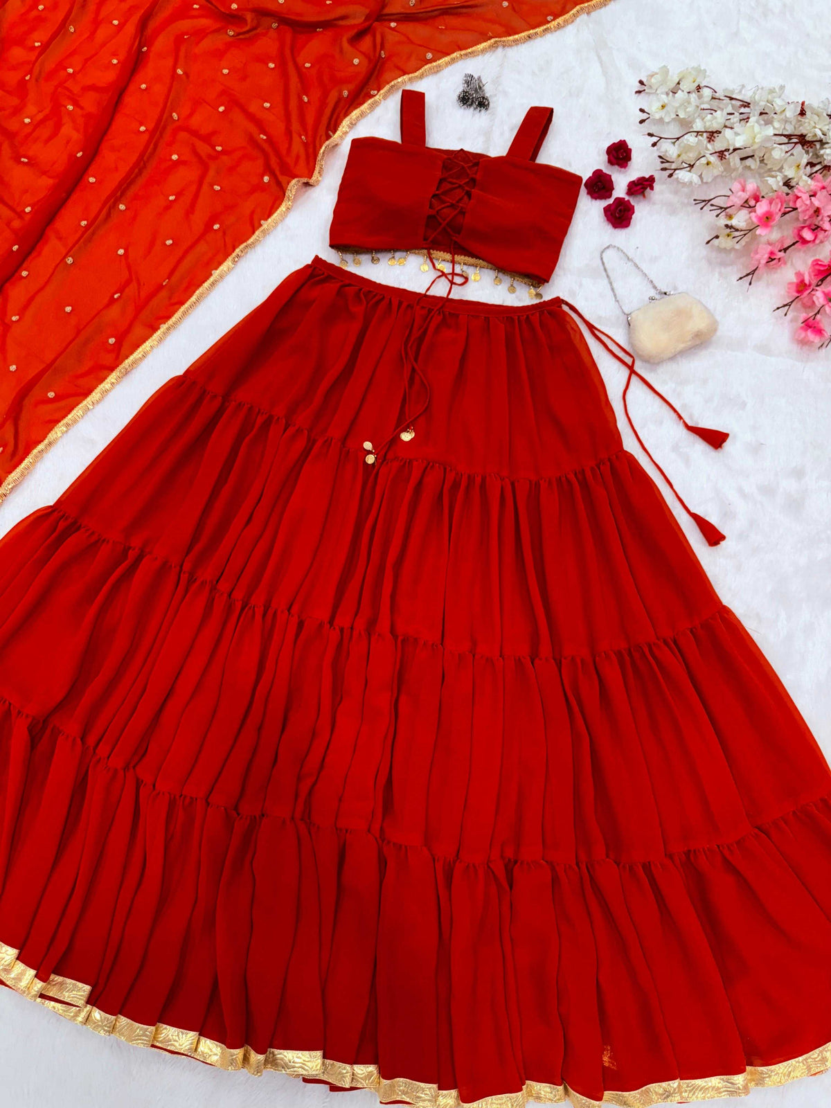 Georgette Designer Lehenga 1164