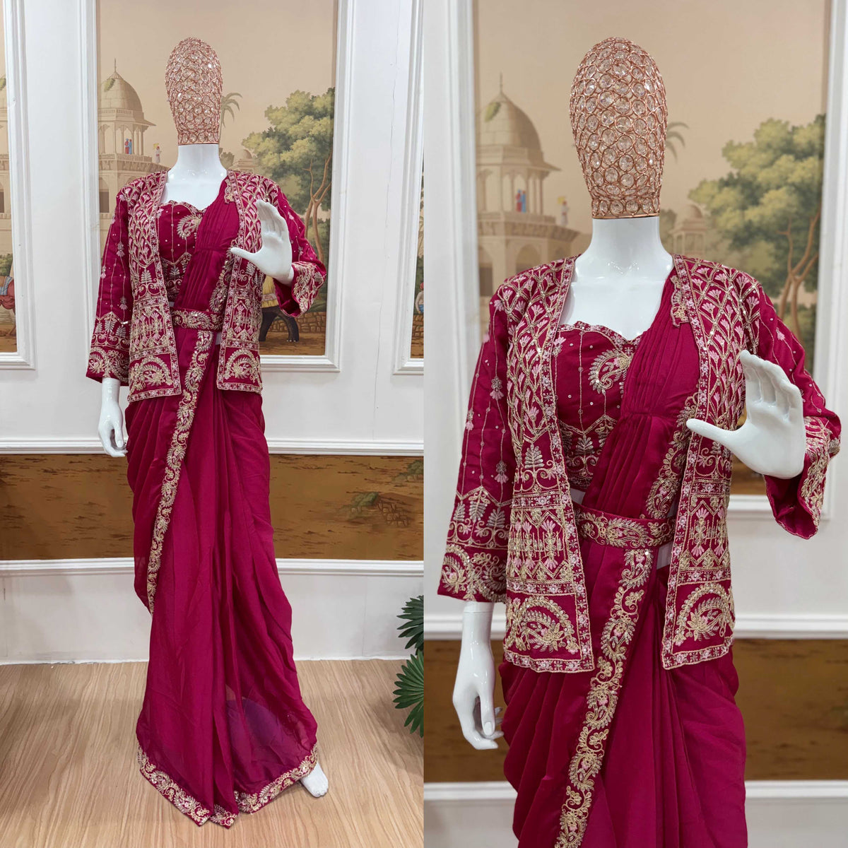 Rangoli Silk Embroidered Saree