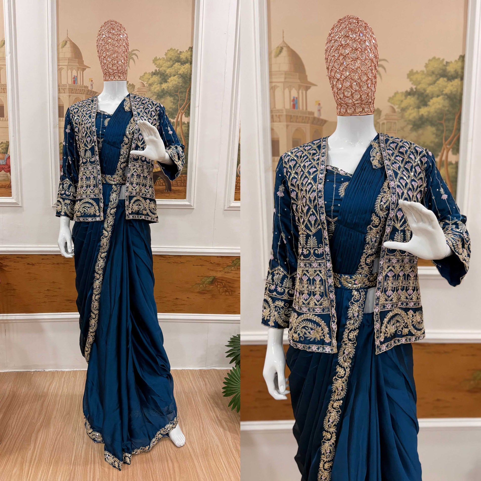 Rangoli Silk Embroidered Saree