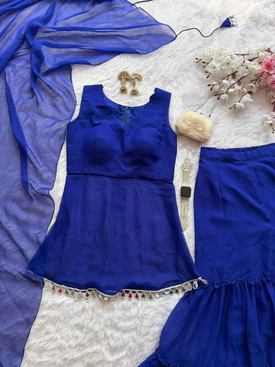 Georgette Sharara Salwar Suit