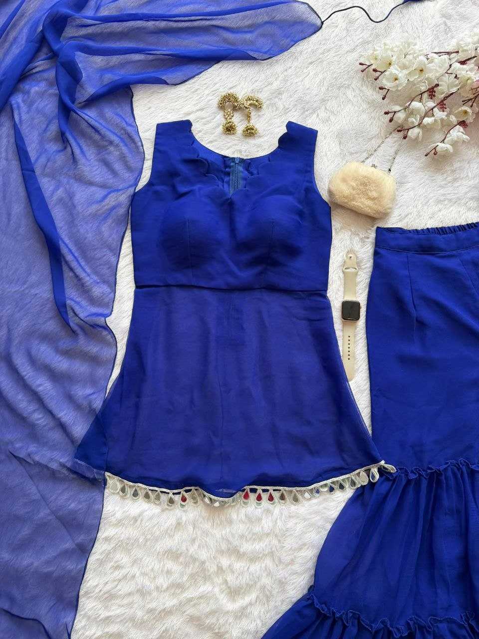 Georgette Sharara Salwar Suit