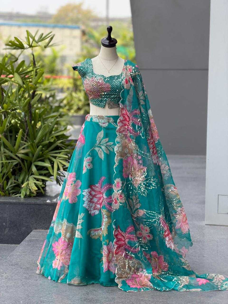 Organza Designer Lehenga