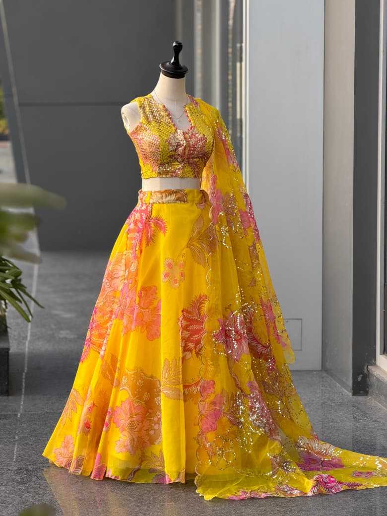 Organza Designer Lehenga