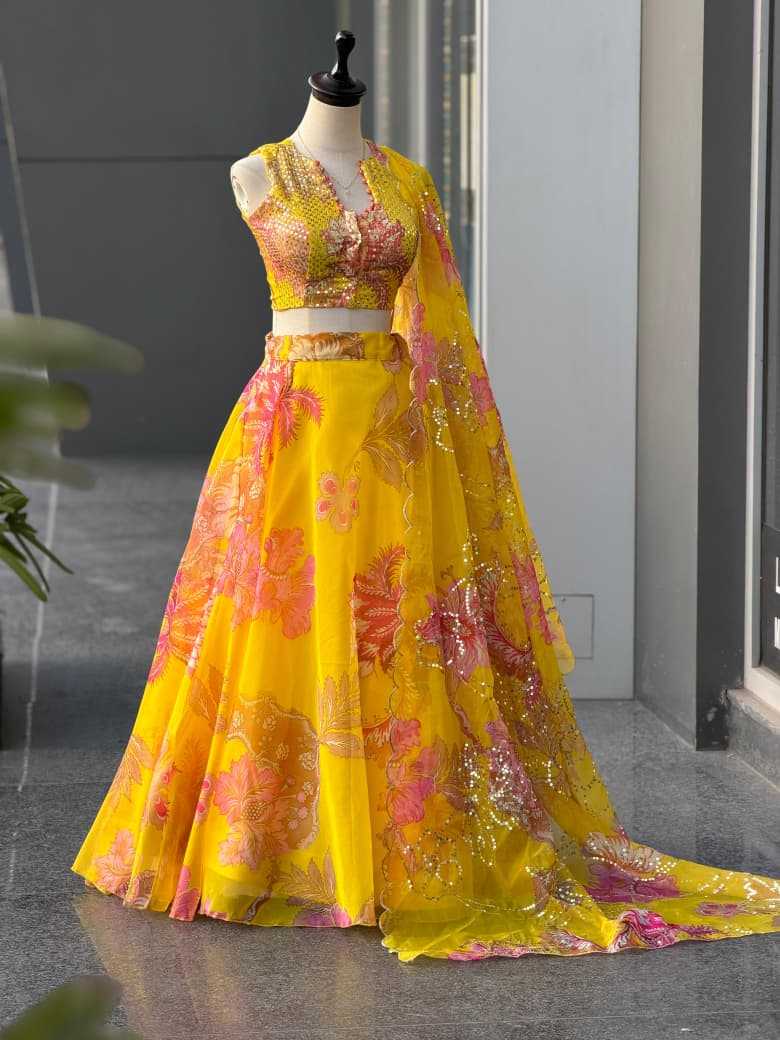 Organza Designer Lehenga
