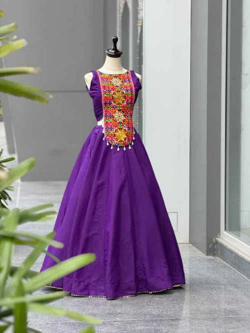 Heavy Roman Silk Designer Lehenga 1211