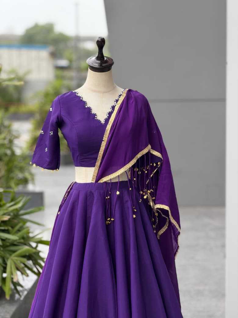 Heavy Roman Silk Traditional Lehenga 1212