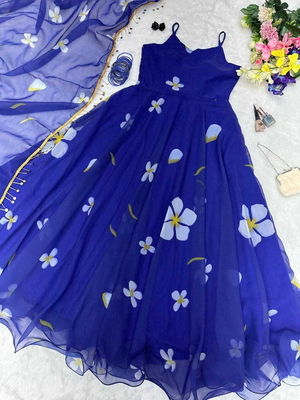 Organza Anarkali Gown