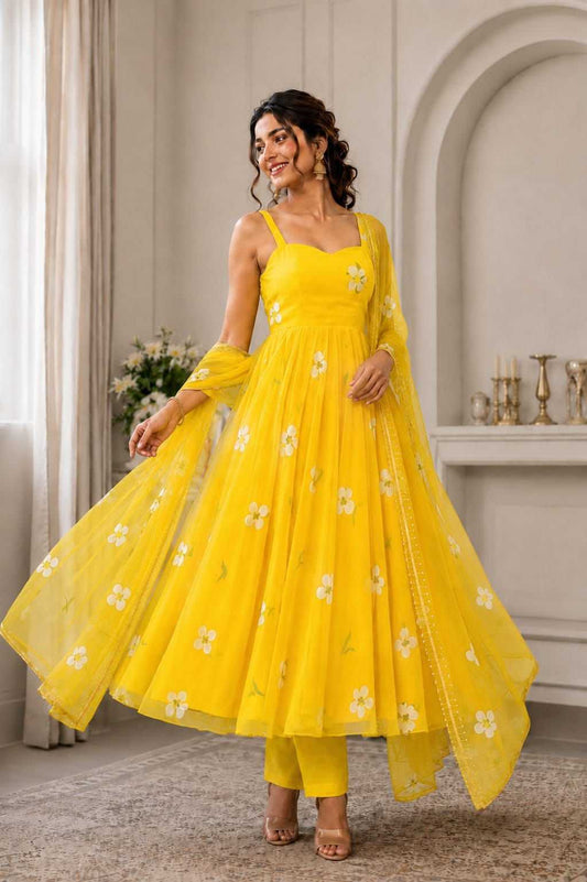Organza Anarkali Gown