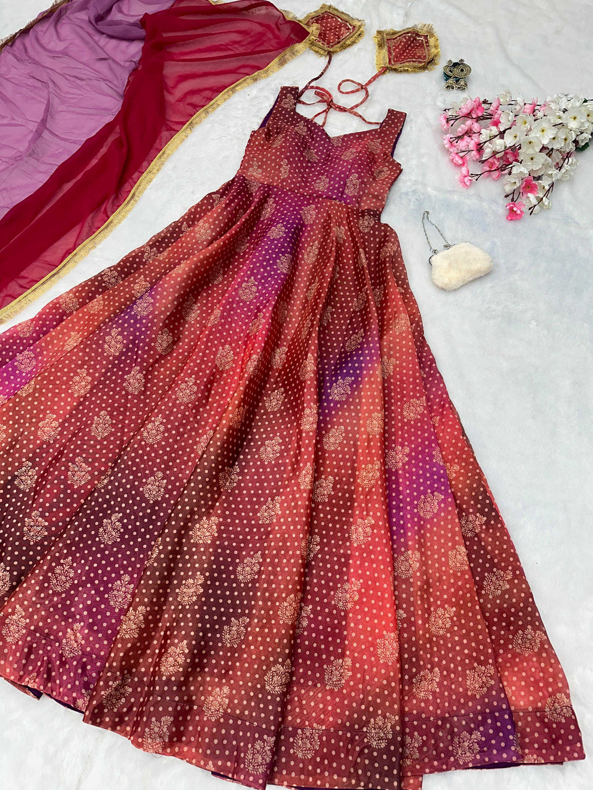 Jimmy Choo Printed Gown