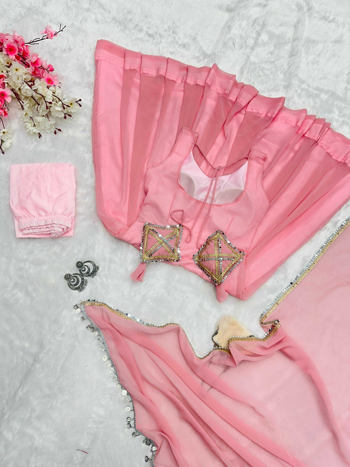 Georgette Anarkali Gown