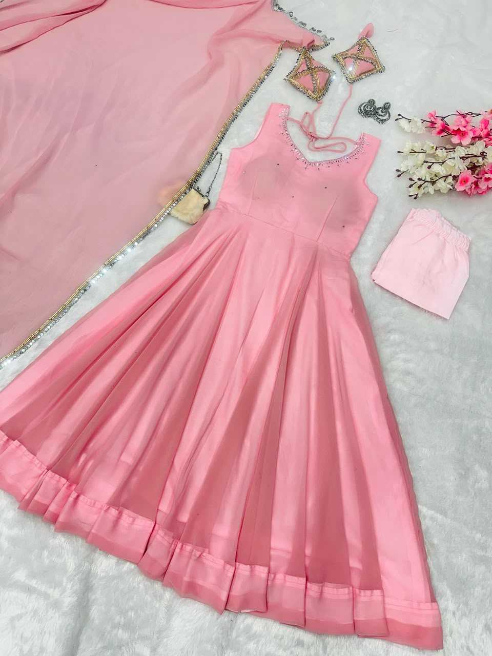 Georgette Anarkali Gown
