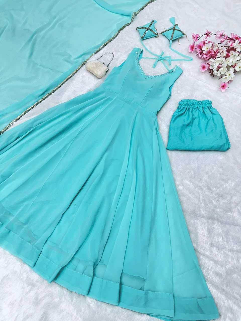 Georgette Anarkali Gown