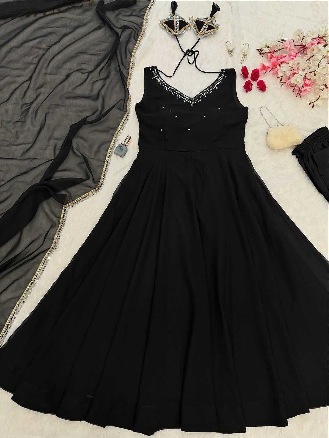 Georgette Anarkali Gown