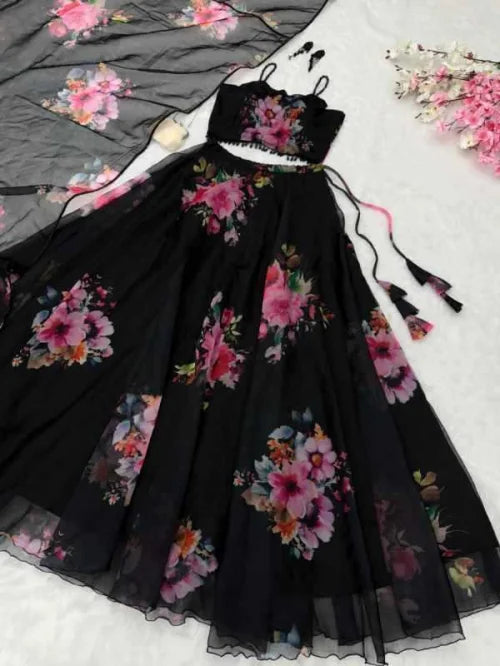 Organza Silk Traditional Lehenga