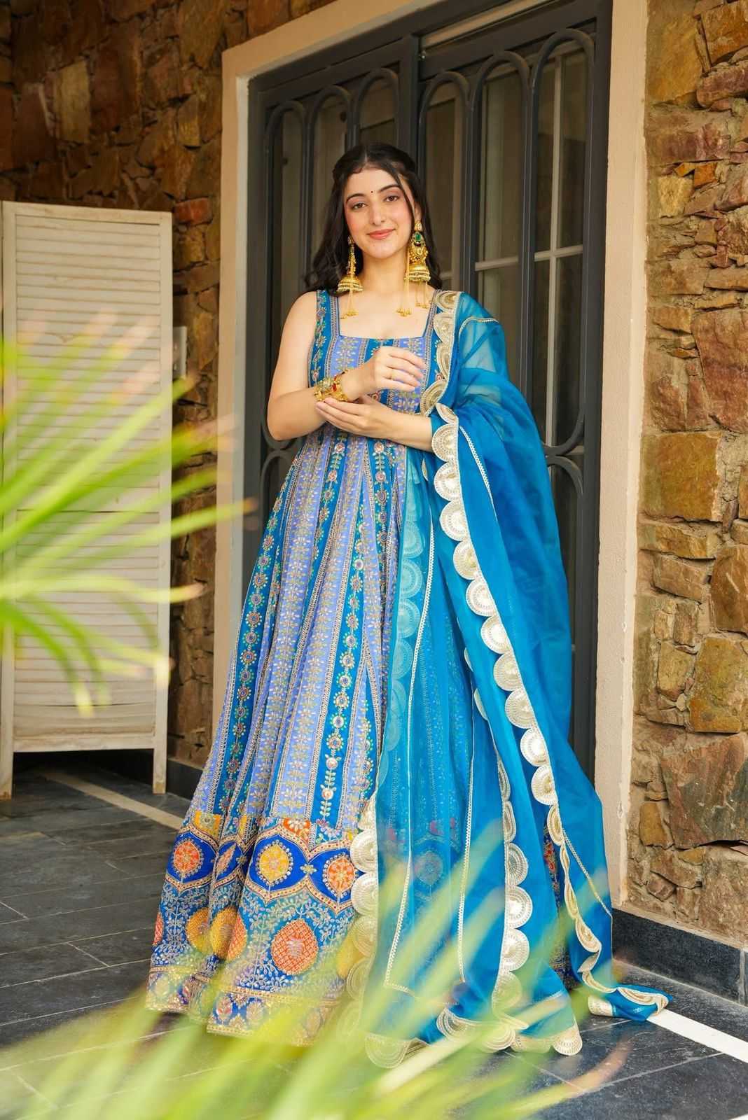Organza Silk Printed Gown 310