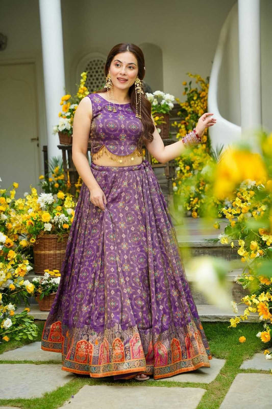 Organza Traditional Lehenga