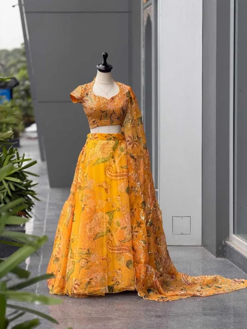 Jimmy Choo Printed Lehenga