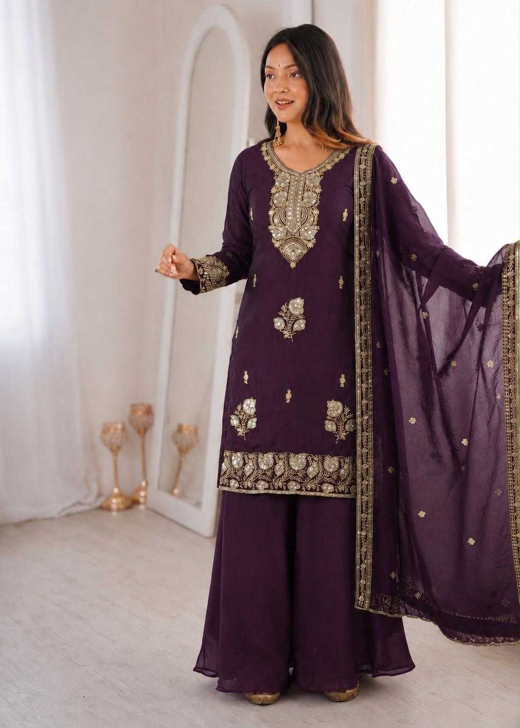 Heavy Silk Embroidery Suit