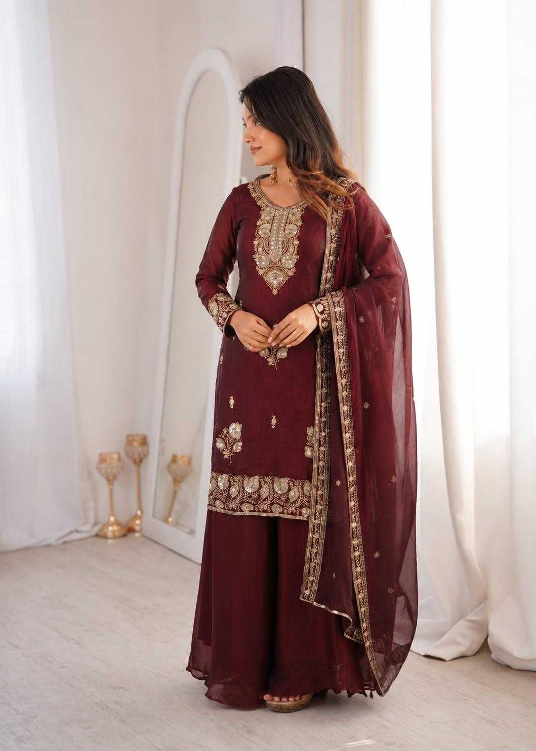 Heavy Silk Embroidery Suit